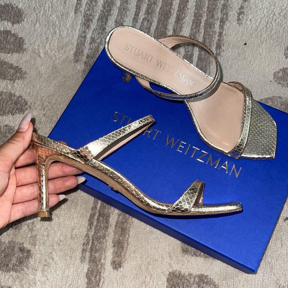 Stuart Weitzman Gold Sandals